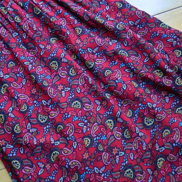 BODEN BECKY MIDI WRAP DRESS Winterberry Exotic Floral Size US 8R - Picture 15 of 15